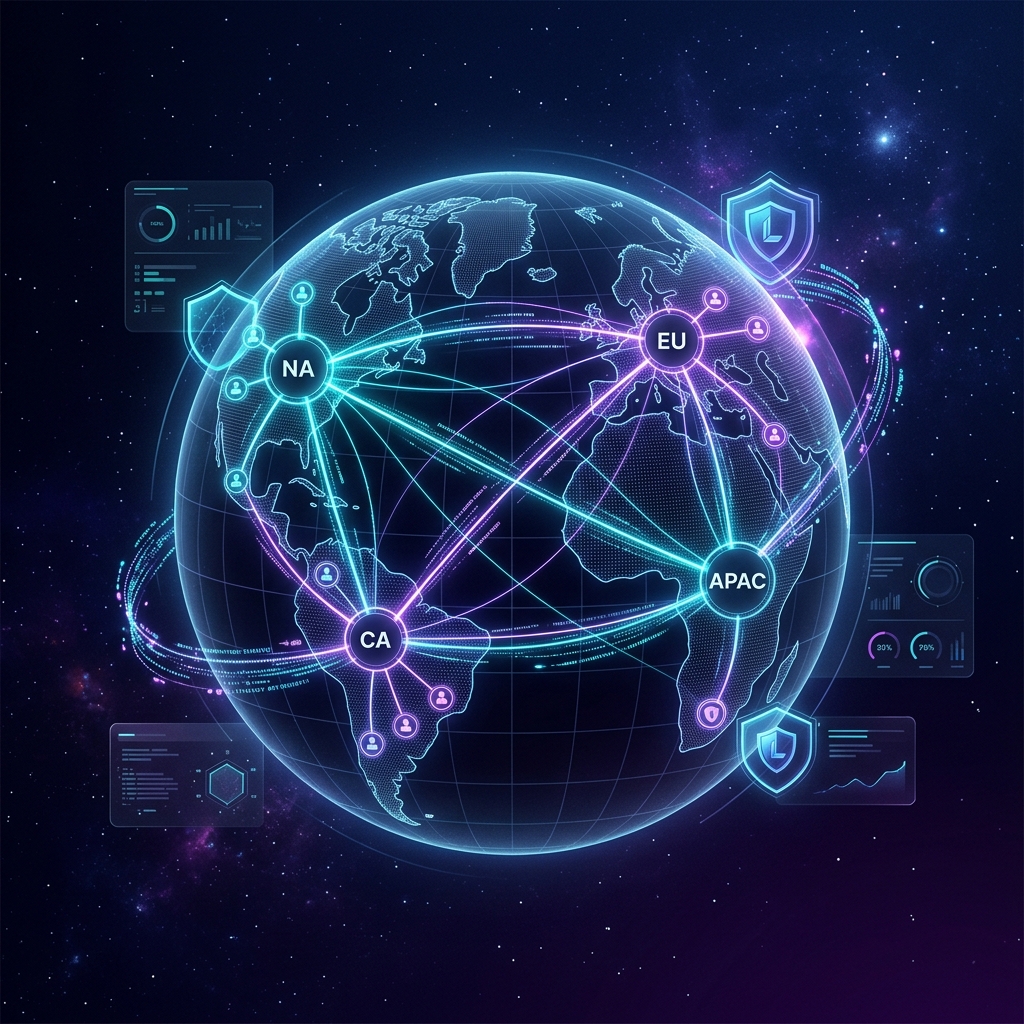 Landings Digital global security network topology